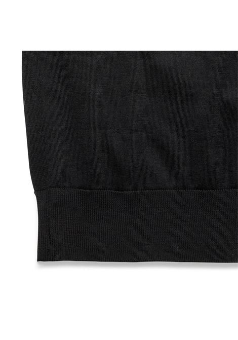 Polo in Maglia Nera di Seta Cotone Extrafine PAOLO PECORA | Maglieria | A008 F2009000